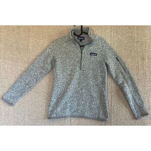 Patagonia Pullover Womens Extra Small Gray Better Sweater 1/4 Zip Fleece XS